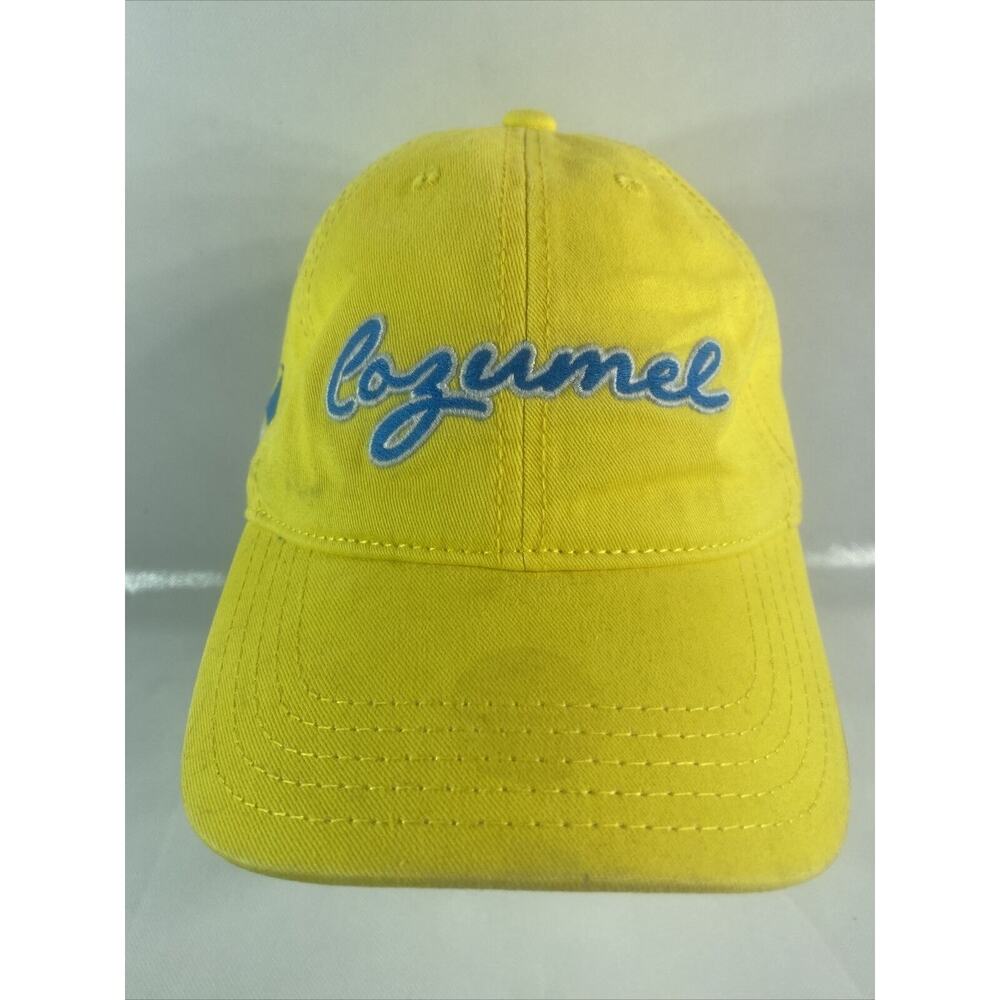 Cozumel Mexico Baseball Cap Hat Adult Yellow Adjustable Strap